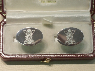 Royal Regiment of Scotland Sterling Silver cufflinks - Click Image to Close